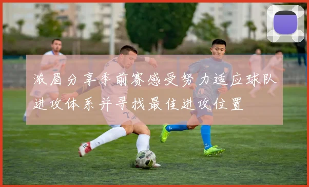 浓眉分享季前赛感受努力适应球队进攻体系并寻找最佳进攻位置